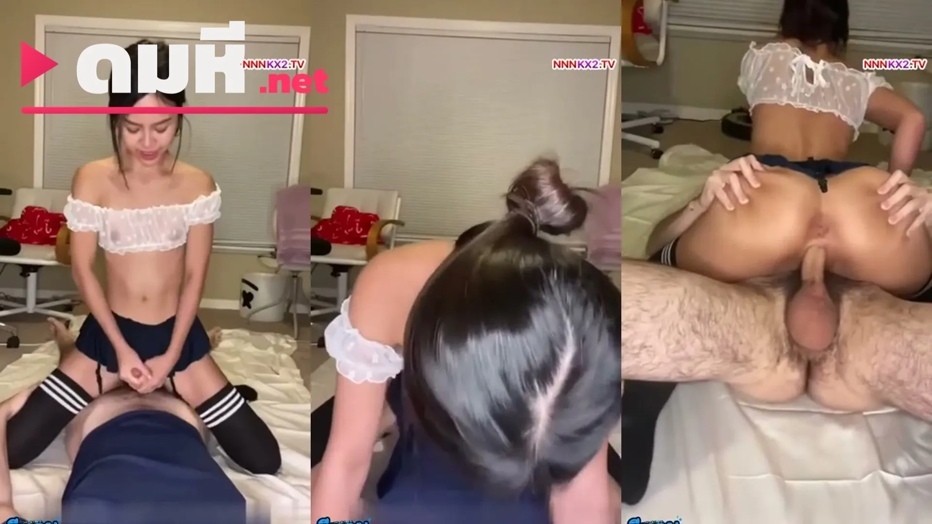คลิปxxx สาวตัวเล็ก ขึ้นคร่อมชักควยก่อนเสียบมิดขย่มเด้งแล้วนอนแหกขากระแทกยับ